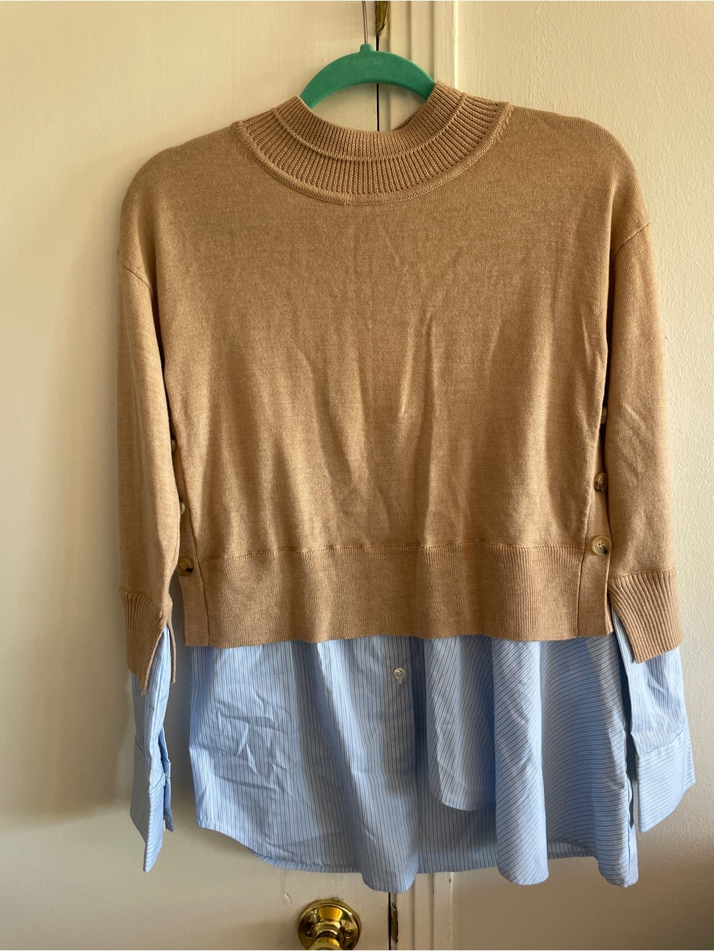 Veronica Beard Beri Mixed Media Pullover